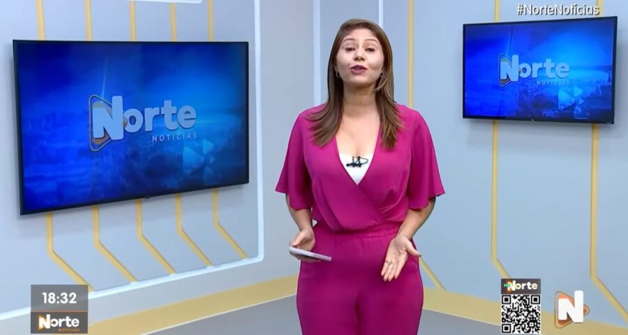 O Norte Notícias é apresentado por Mariana Rocha – Foto: Reprodução/TV Norte Amazonas