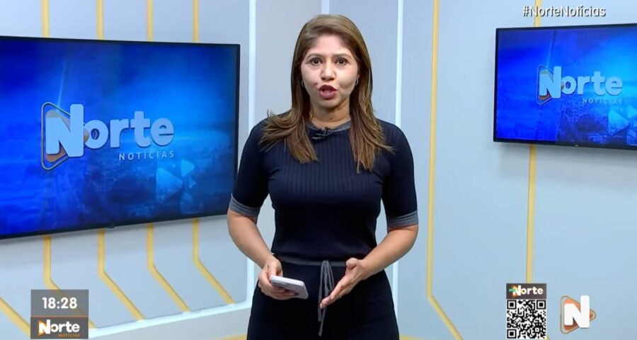 O Norte Notícias é apresentado por Mariana Rocha – Foto: Reprodução/TV Norte Amazonas