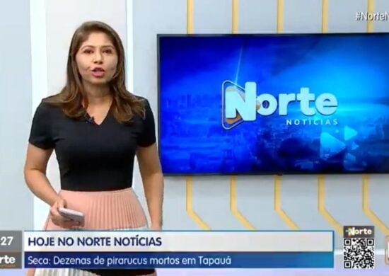 O Norte Notícias é apresentado por Mariana Rocha – Foto: Reprodução/TV Norte Amazonas