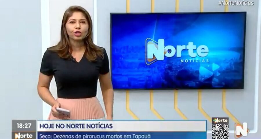 O Norte Notícias é apresentado por Mariana Rocha – Foto: Reprodução/TV Norte Amazonas