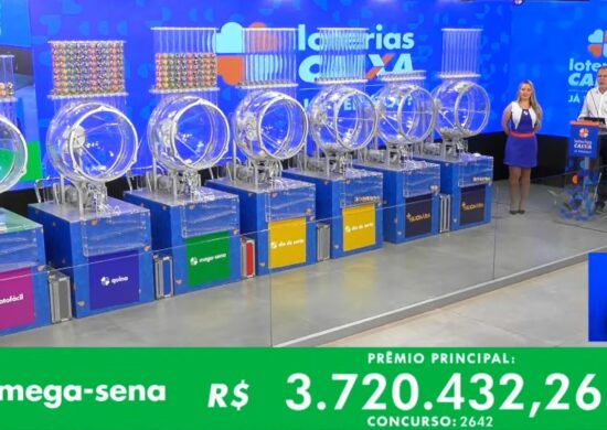 Mega-sena sorteou mais de R$ 3,7 milhões – Foto: Reprodução/YouTube