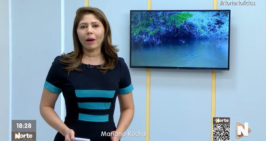 O Norte Notícias é apresentado por Mariana Rocha – Foto: Reprodução/TV Norte Amazonas