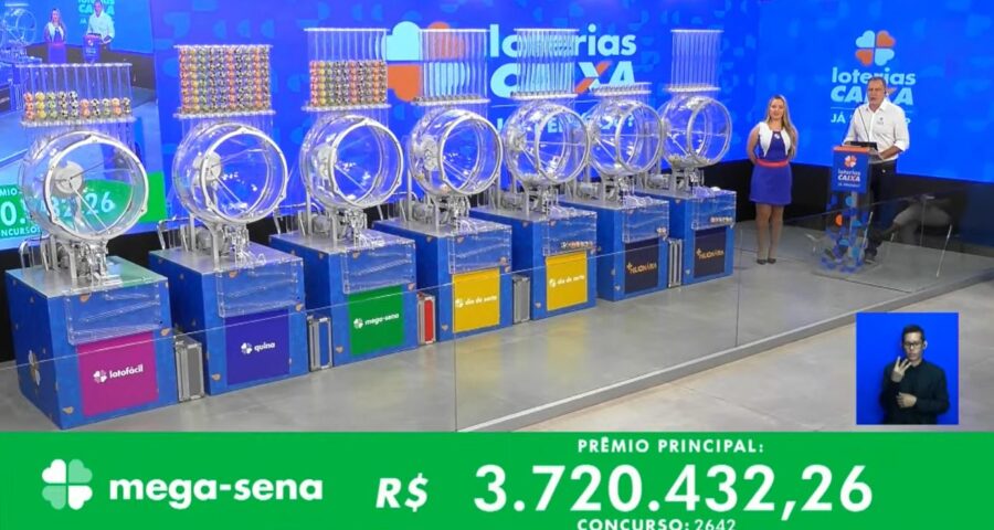 Mega-sena sorteou mais de R$ 3,7 milhões – Foto: Reprodução/YouTube