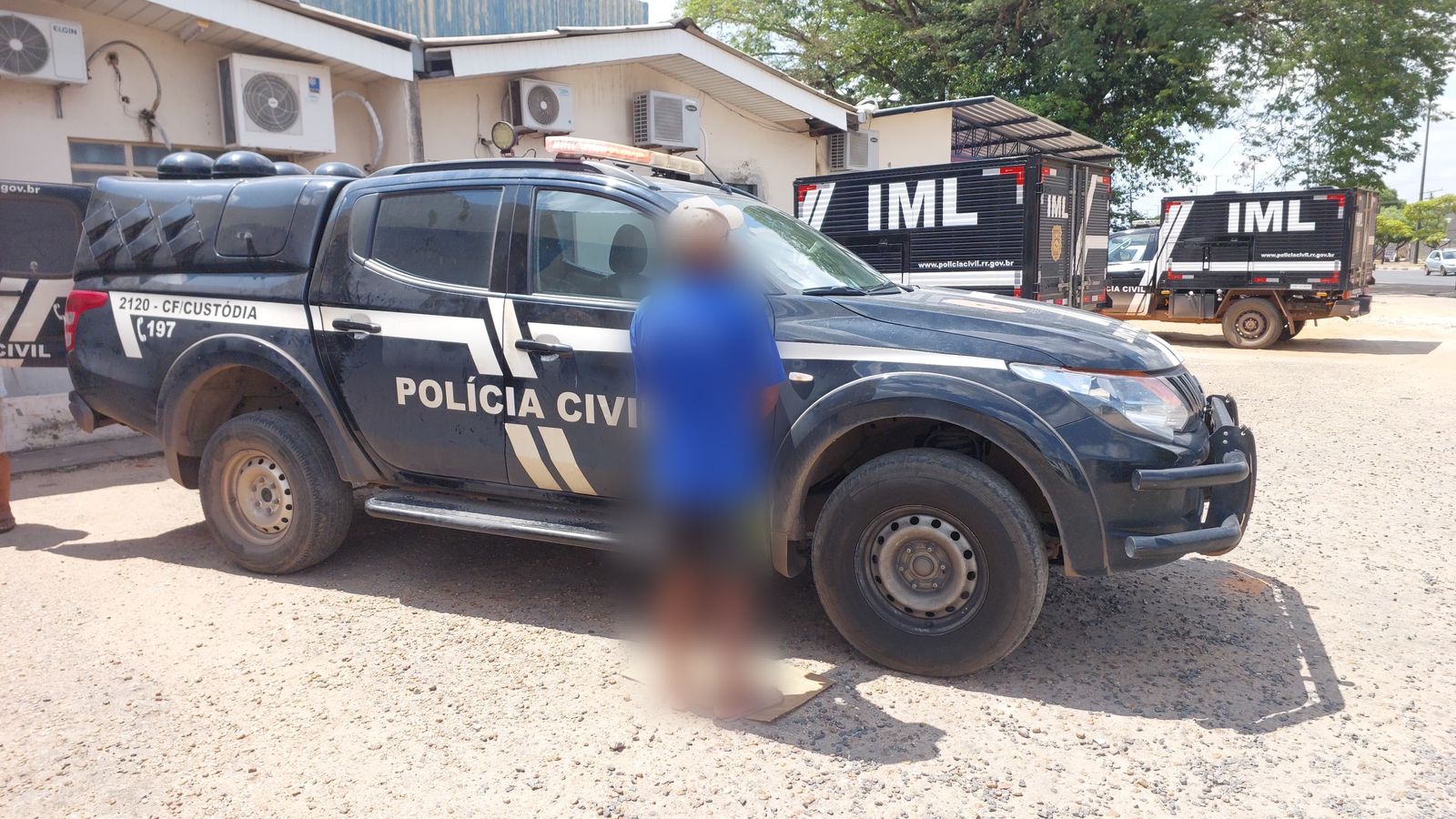 Oleiro foragido preso durante a Operação Paz em Roraima - Foto: PC-RR/Divulgação