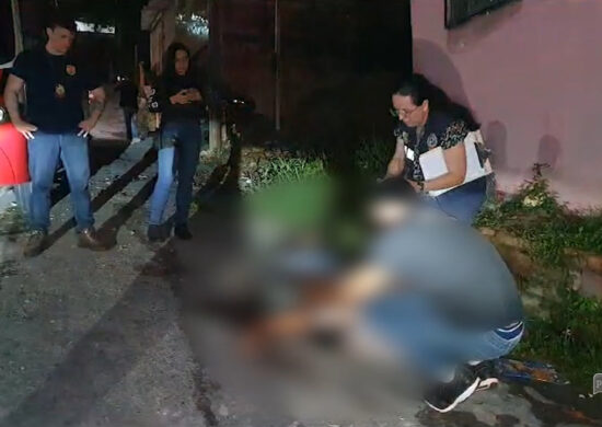 Homem é perseguido e morto com 12 disparos na Zona Norte de Manaus – Foto: Reprodução/TV Norte Amazonas