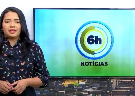 Jornal 6h Notícias foi apresentado por Luana Lima – Foto: Reprodução/TV Norte Amazonas