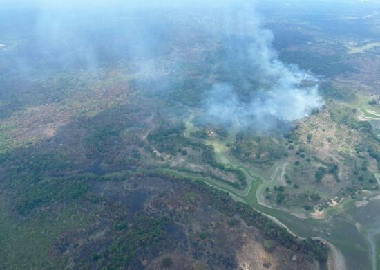 Queimadas em Autazes deixaram Manaus encoberta de fumaça - Foto: Divulgação/PF