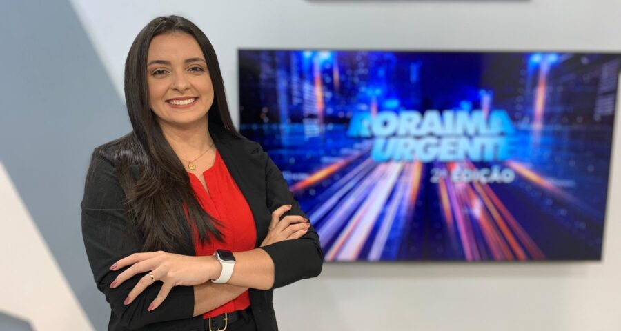 O jornal Roraima Urgente 2ª Edição é apresentado por Jussara Beserra – Foto: Reprodução/Band Roraima