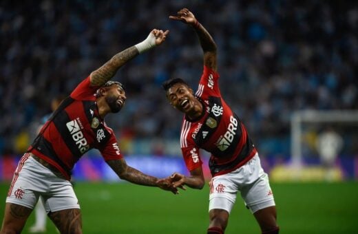 Dupla de atacantes do Flamengo - Foto: Marcelo Cortes/CRF