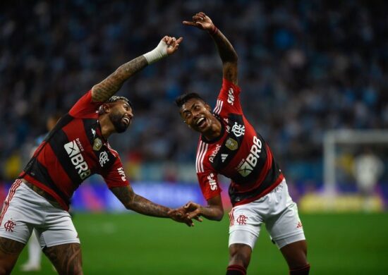 Dupla de atacantes do Flamengo - Foto: Marcelo Cortes/CRF