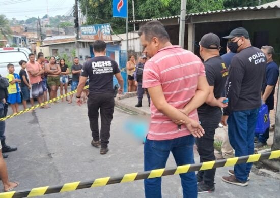 Transexual e adolescente são assassinados a tiros por trio em Manaus – Foto: Reprodução/TV Norte Amazonas