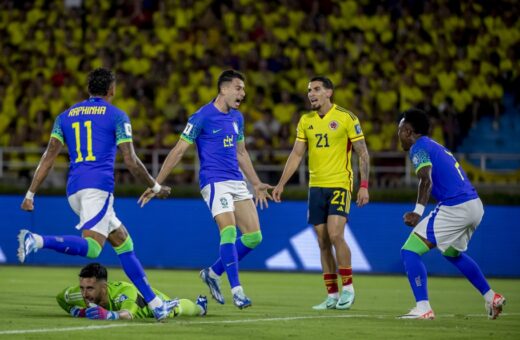 Jogo foi pela quinta rodada das eliminatórias do Mundial de 2026 - Foto: Divulgação/Staff Images/CBF