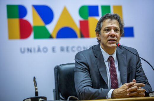 Ministro da Fazenda, Fernando Haddad durante coletiva de imprensa- Foto: Diogo Zacarias/ASCOM/Ministério da Fazenda