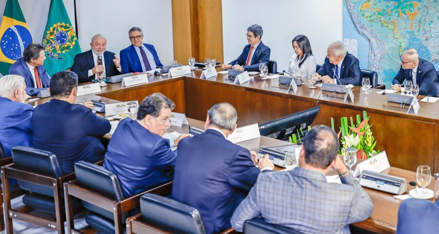 Presidente da República, Luiz Inácio Lula da Silva, durante reunião com Líderes do Senado - Foto: Ricardo Stuckert/PR