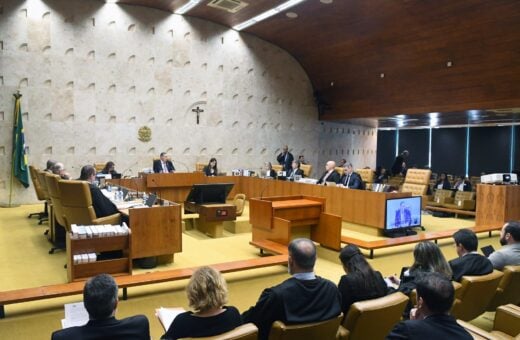 Ministros durante a sessão plenária - Foto: Carlos Moura/SCO/STF