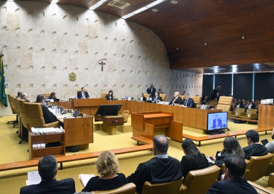 Ministros durante a sessão plenária - Foto: Carlos Moura/SCO/STF