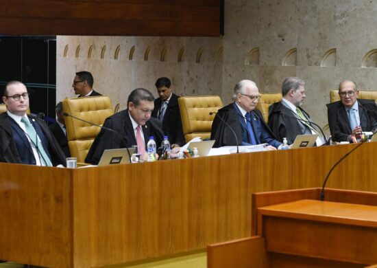 Ministros durante a sessão plenária do STF - Foto: Carlos Moura/SCO/STF