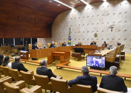 Ministros durante a sessão plenária - Foto: Carlos Moura/SCO/STF