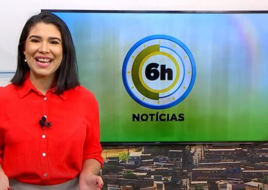 Jornal 6h Notícias foi apresentado por Bárbara Mitoso – Foto: Reprodução/TV Norte Amazonas