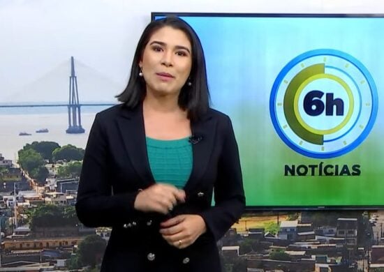 Jornal 6h Notícias foi apresentado por Bárbara Mitoso – Foto: Reprodução/TV Norte Amazonas