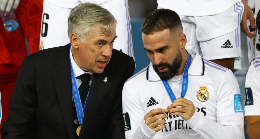 Daniel Carvajal pede permanência de Carlo Ancelotti - Foto: Reprodução/X @theMadridZone