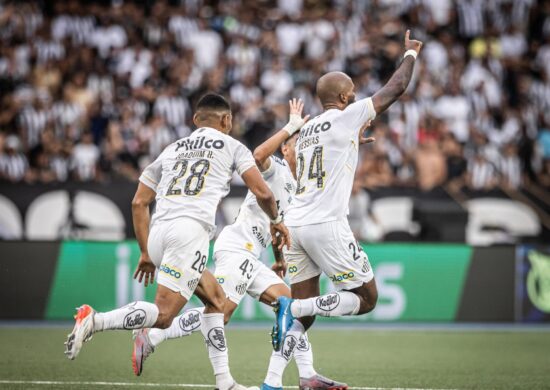 Jogo entre Santos e Botafogo termina em empate com o placar em 1 a 1 - Foto: Reprodução/ X @SantosFC