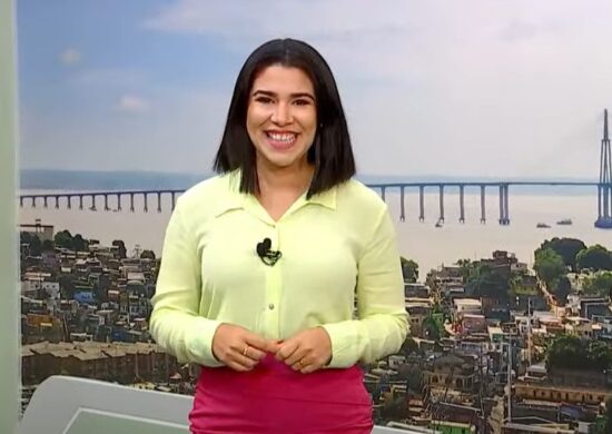 Jornal 6h Notícias foi apresentado por Bárbara Mitoso – Foto: Reprodução/TV Norte Amazonas