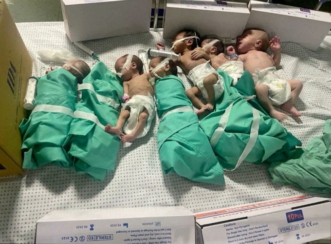 Bebês em Gaza são retirados de incubadoras por falta de energia