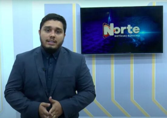 O jornal Norte Notícias é apresentado pelo Jhonatas Souza – Reprodução/TV Norte Boa Vista