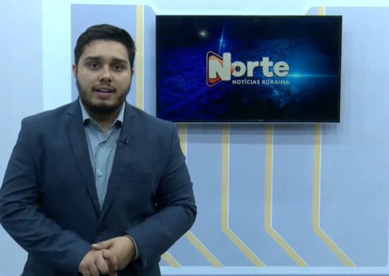 O jornal Norte Notícias é apresentado pelo Jhonatas Souza – Reprodução/TV Norte Boa Vista