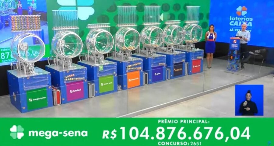 Apostador que acertar seis dezenas pode levar prêmio de R$ 105 milhões – Foto: Reprodução/Youtube@canalcaixa