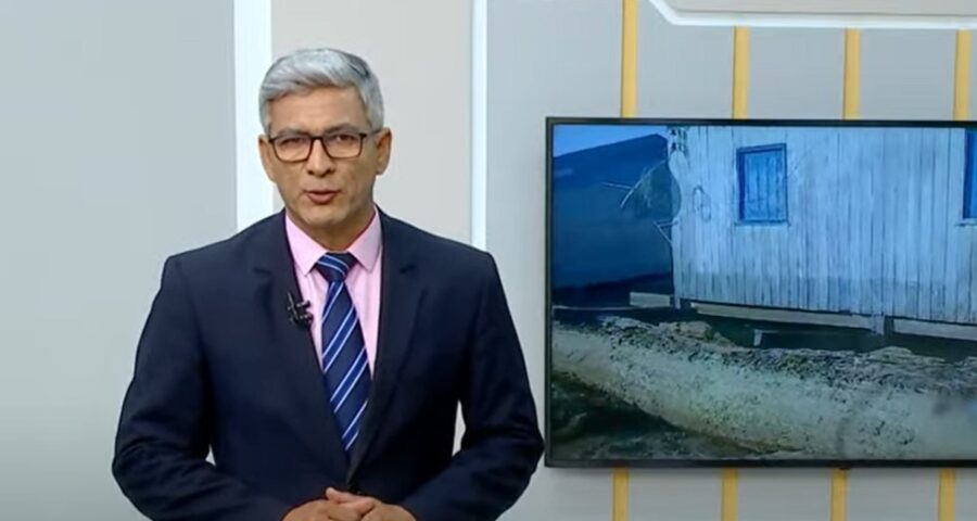 O Norte Notícias é apresentado por Valter Frota – Foto: Reprodução/TV Norte Amazonas