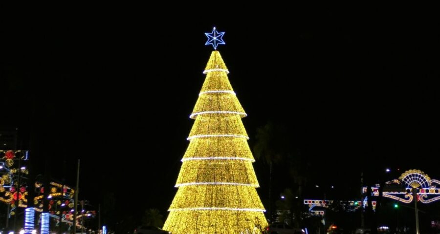 Decoração natalina de Palmas é inaugurada após estragos de tempestade