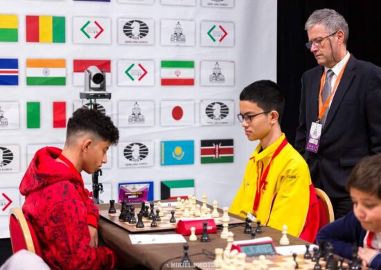 Atleta amazonense representa o Brasil no campeonato mundial de xadrez, na Itália - Foto: Divulgação/Divulgação/ Federação Internacional de Xadrez (Fide)