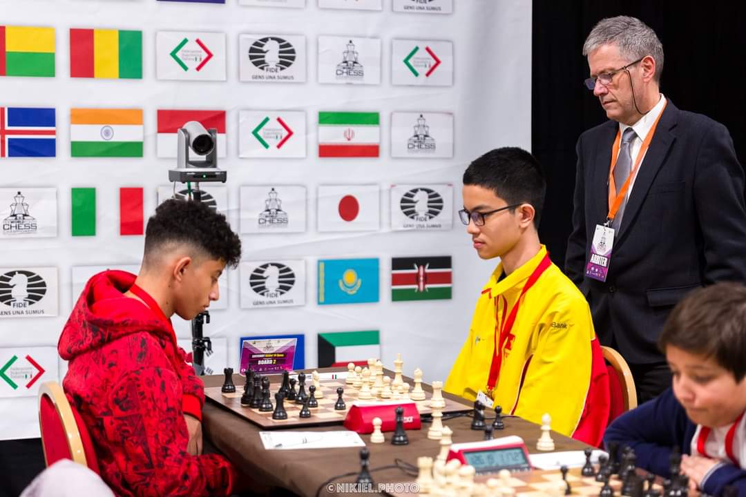 Atleta amazonense representa o Brasil no campeonato mundial de xadrez, na Itália - Foto: Divulgação/Divulgação/ Federação Internacional de Xadrez (Fide)