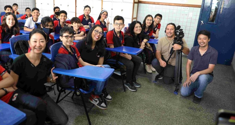 Para o correspondente da NHK, Ryusuke Kimura a proposta da escola bilíngue é desafiadora - Foto: Divulgação/Secom/Euzivaldo Queiroz