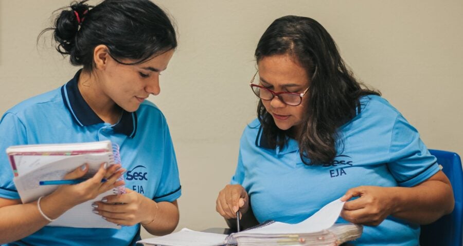 São vagas gratuitas aos interessados em concluir o ensino fundamental (1º ao 5º ano) - Foto: Divulgação/Priscila J. Castro / Sesc Amazonas