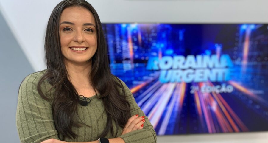 O jornal Roraima Urgente 2ª Edição é apresentado por Jussara Beserra – Foto: Reprodução/Band Roraima