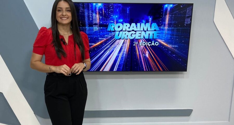 O jornal Roraima Urgente 2ª Edição é apresentado por Jussara Beserra – Foto: Reprodução/Band Roraima