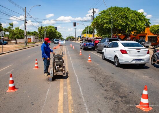 Obra vai melhorar trânsito de veículos na avenida - Foto: Semuc/PMBV