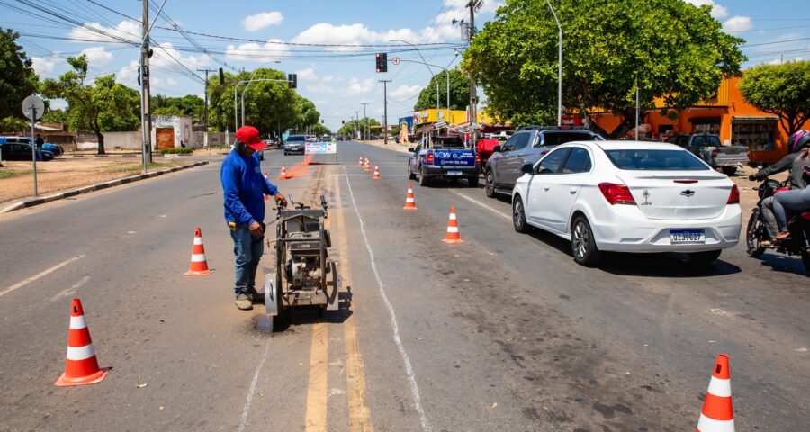 Obra vai melhorar trânsito de veículos na avenida - Foto: Semuc/PMBV