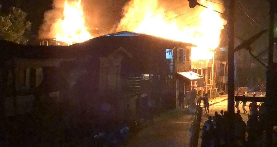 Ainda não há informações sobre a causa do incêndio - Foto: Reprodução/Whatsapp