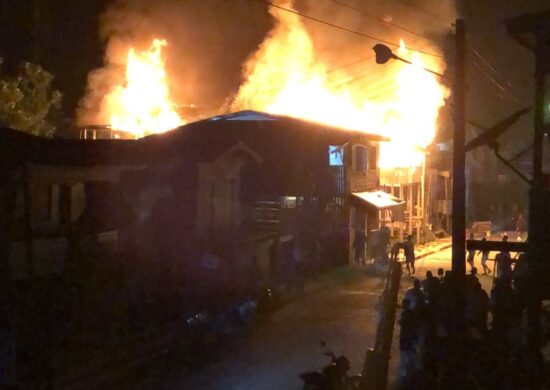 Ainda não há informações sobre a causa do incêndio - Foto: Reprodução/Whatsapp