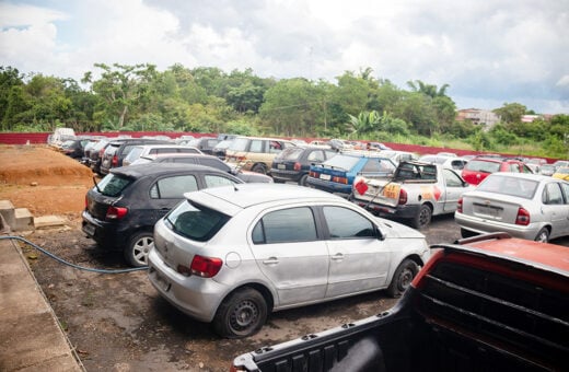 Veículos do leilão estão disponíveis para visitação no pátio da WR Leilões - Foto: Isaque Ramos / Detran-AM