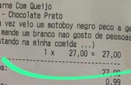 'Não gosto de pessoas assim' restaurante denuncia pedido de delivery racista