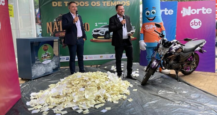 Natalzão CDL sorteia uma moto 0 km ao vivo na TV Norte Tocantins