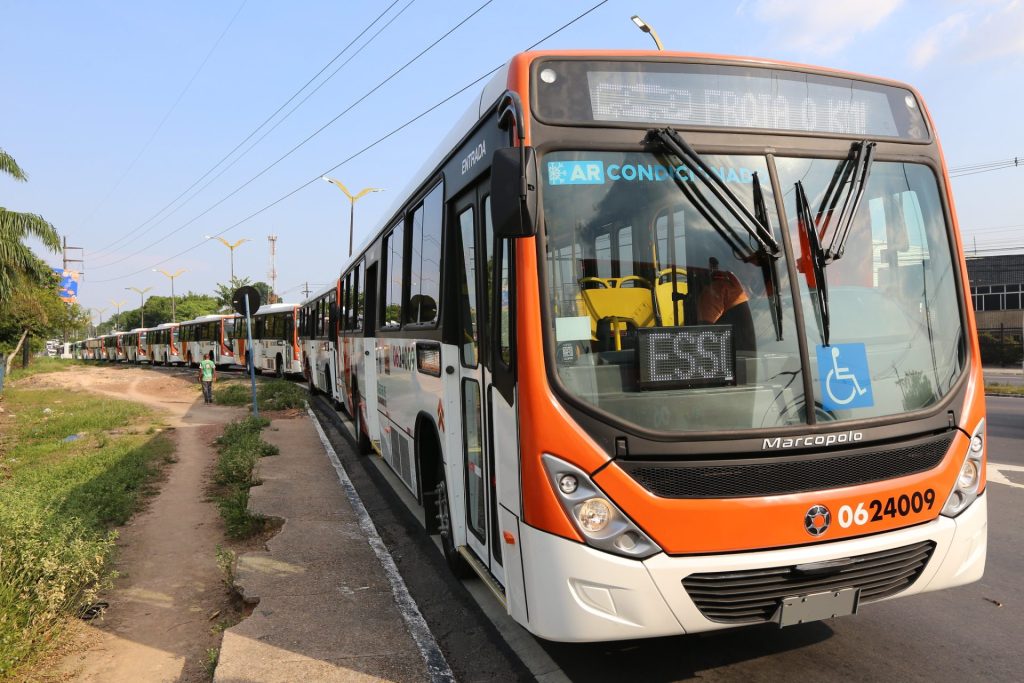 Novas frotas de ônibus com ar-condicionado em Manaus - Fotos: Antônio Pereira / Semcom