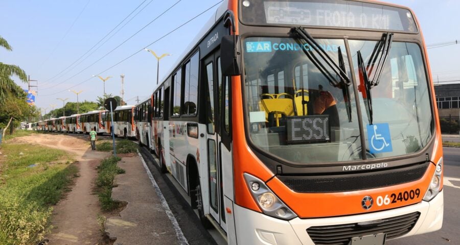 Novas frotas de ônibus com ar-condicionado em Manaus - Fotos: Antônio Pereira / Semcom