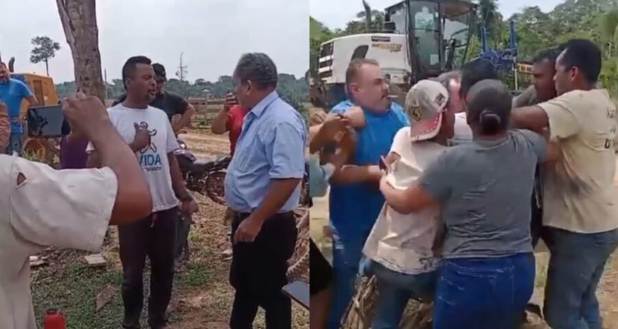 VÍDEO: Prefeito é agredido em conflito com produtor rural no interior do Acre