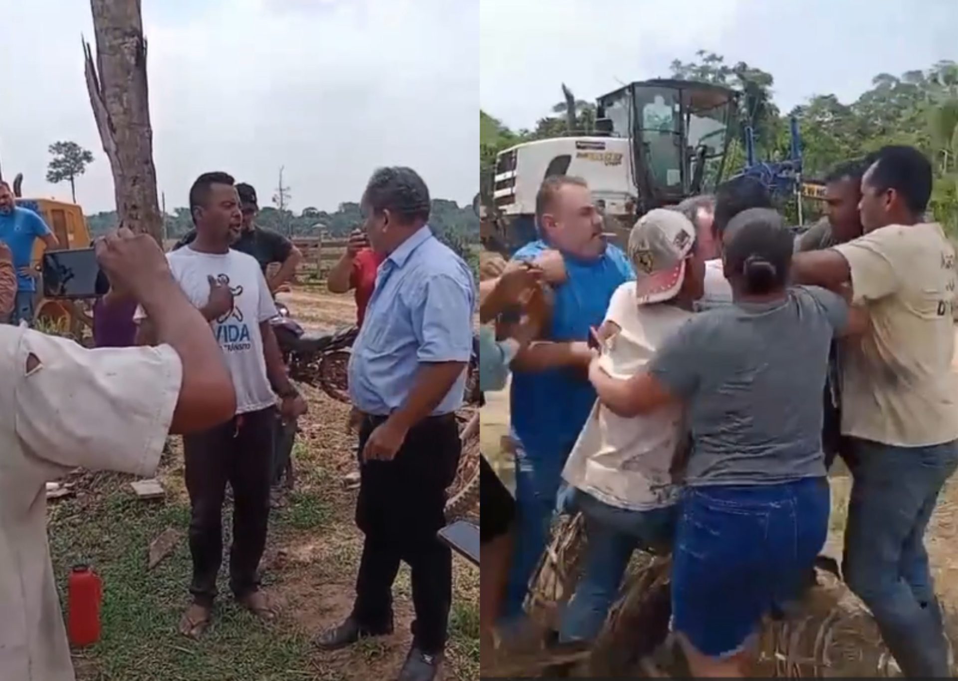 VÍDEO: Prefeito é agredido em conflito com produtor rural no interior do Acre